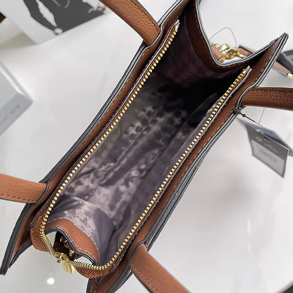 Túi Tote Nữ Karl Lagerfeld Maybelle Zip Top Satchel Nâu - Túi xách - Vua Hàng Hiệu