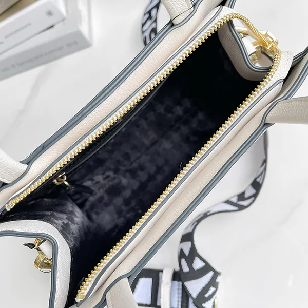 Túi Tote Nữ Karl Lagerfeld Maybelle Zip Top Satchel Shoulder Bag Trắng Xám - Túi xách - Vua Hàng Hiệu