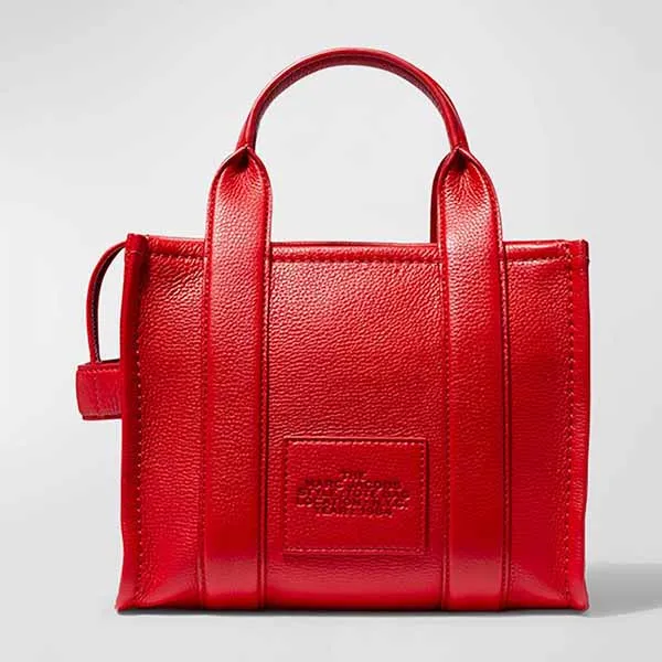 Túi Tote Nữ Marc Jacobs The Leather Mini Bag Màu Đỏ
