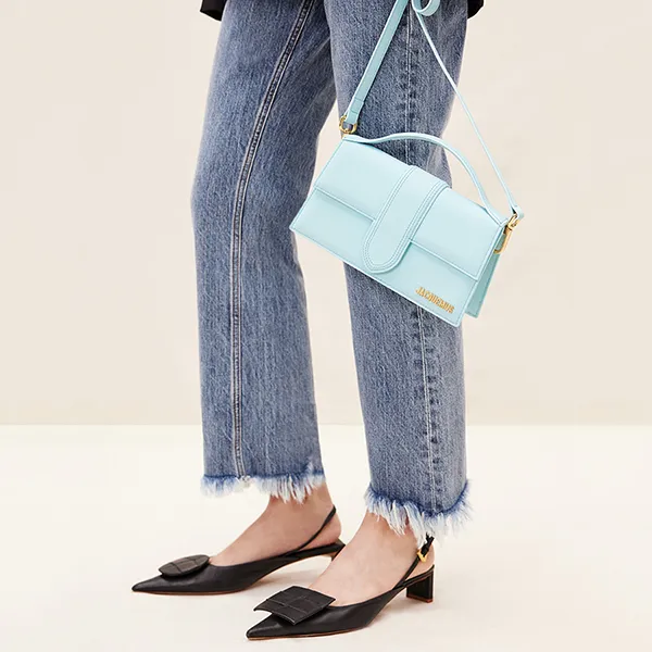 Túi Xách Nữ Jacquemus Le Grand Bambino 213BA007-3088-310 Size 23 Màu Xanh Baby - Túi xách - Vua Hàng Hiệu