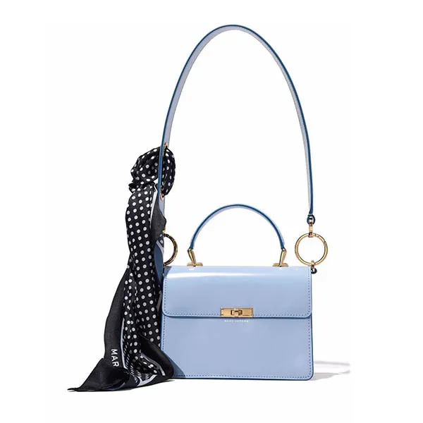 Túi Xách Marc Jacobs The Downtown Shoulder Bag Kèm Khăn Màu Xanh Blue - Túi xách - Vua Hàng Hiệu