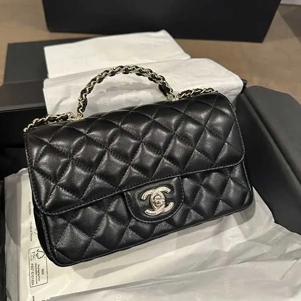 Chanel Black Caviar Medium Classic Double Flap Bag 24k GHW  Boutique Patina