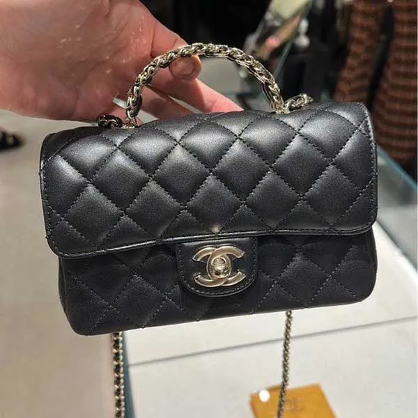 Túi Xách Chanel Small Flap Bag With Top Handle in Black  Centimetvn