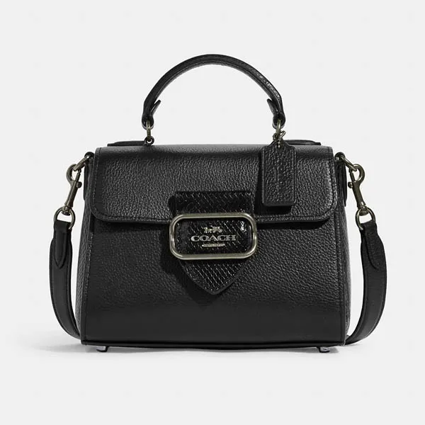 Túi Xách Nữ Coach Morgan Top Handle Satchel CF321 Màu Đen