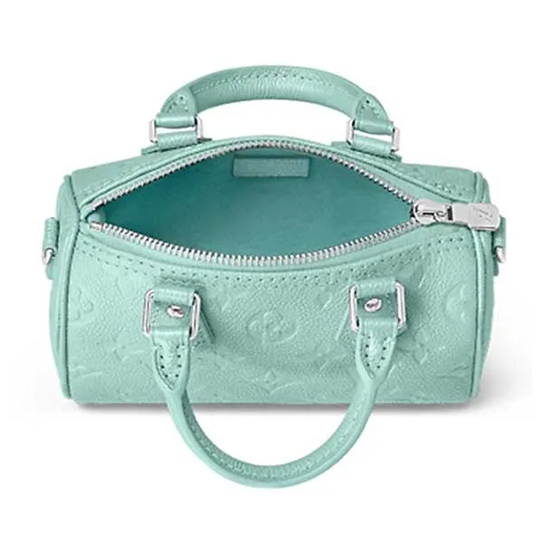 Túi Xách Nữ Louis Vuitton LV M82342 Nano Speedy Màu Xanh Ngọc