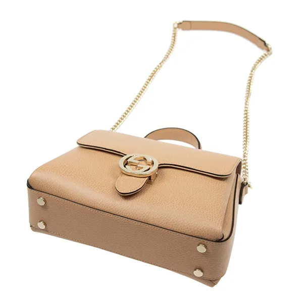 Túi Xách Tay Gucci GG Interlocking Top Handle 510302 CAO0G 2754 Màu Beige