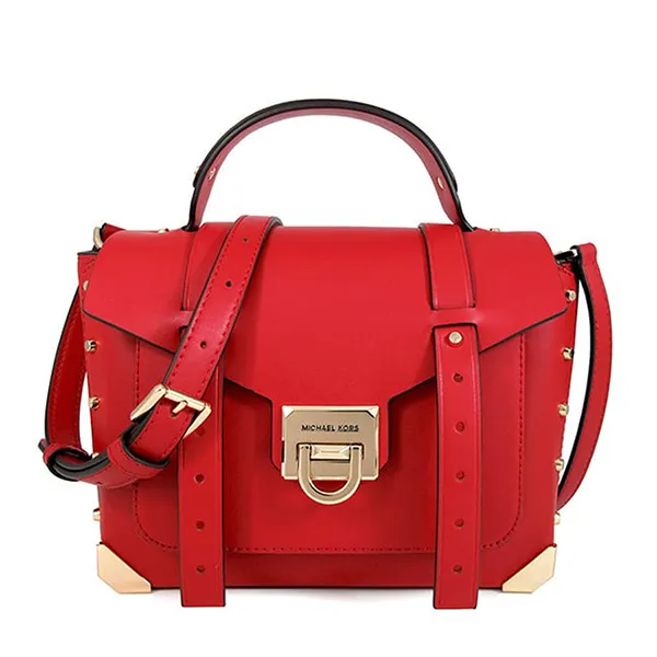 Túi Xách Tay Nữ Michael Kors MK Manhattan Medium Top Handle Satchel Bag 35F1GNCS6L Màu Đỏ