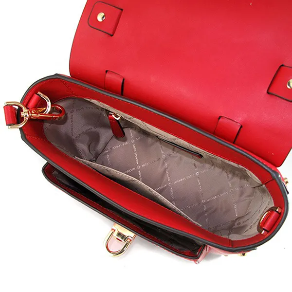 Túi Xách Tay Nữ Michael Kors MK Manhattan Medium Top Handle Satchel Bag 35F1GNCS6L Màu Đỏ