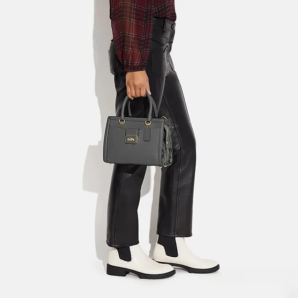 Túi Xách Tay Nữ Coach Grace Carryall CE606 Màu Xám Đậm T-NH