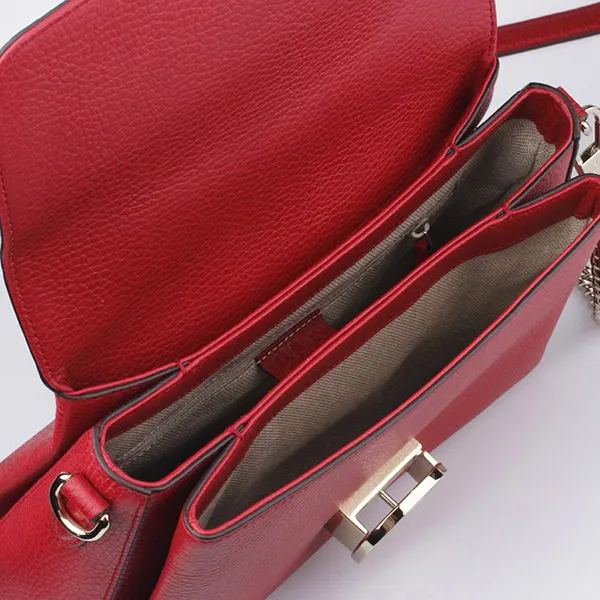 Túi Xách Tay Nữ Gucci GG Interlocking Top Handle 510302 CAO0G 6420 Màu Đỏ