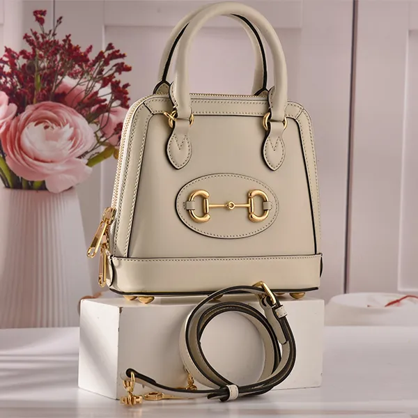Túi Xách Tay Nữ Gucci Horsebit 1955 Tote Ivory Màu Trắng Ngà - Túi xách - Vua Hàng Hiệu