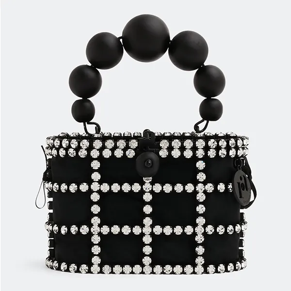 Túi Xách Tay Nữ Rosantica Women’s Black Holli Crystal-embellished Mini Bag Màu Đen - Túi xách - Vua Hàng Hiệu