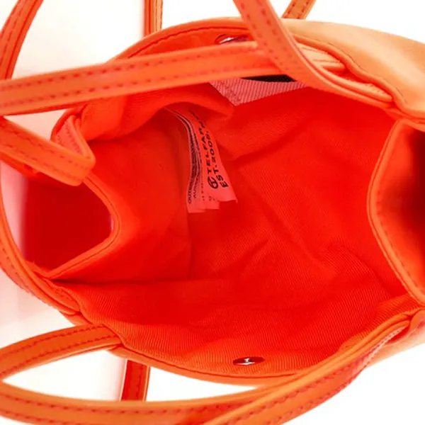 Túi Xách Tay Nữ Telfar Shopping Tote Faux Leather Small Orange Màu Cam