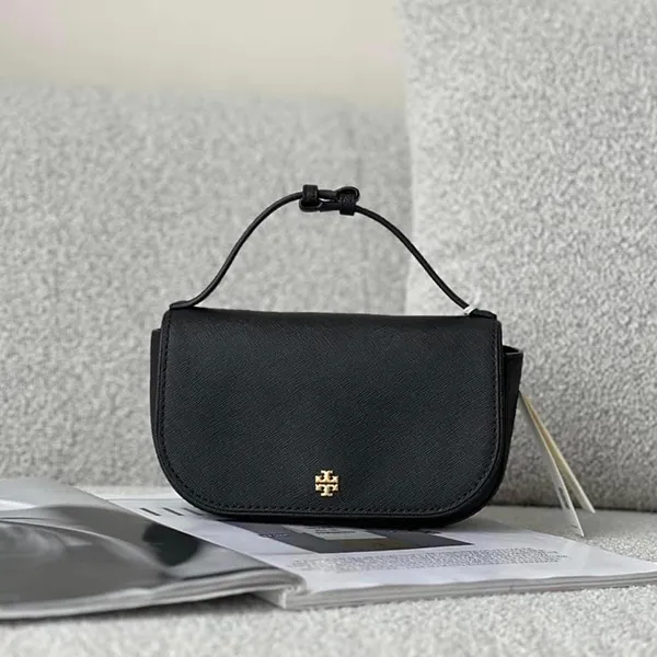Túi Xách Tay Nữ Tory Burch Emerson Top Handle Crossbody Màu Đen