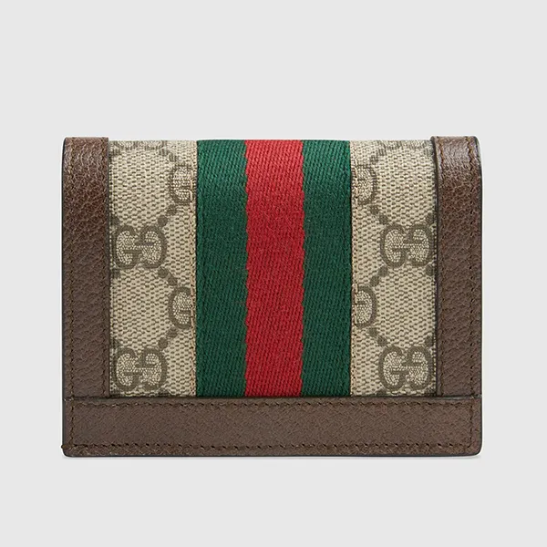 Ví Gucci Ophidia GG Card Case Wallet Màu Nâu - Túi xách - Vua Hàng Hiệu