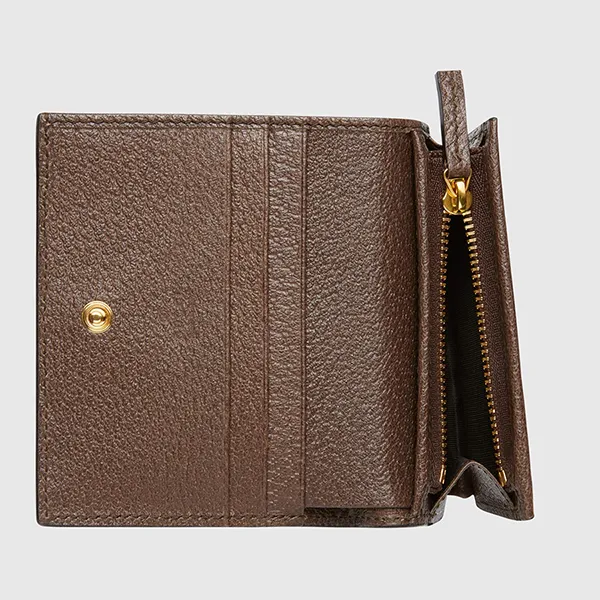 Ví Gucci Ophidia GG Card Case Wallet Màu Nâu - Túi xách - Vua Hàng Hiệu