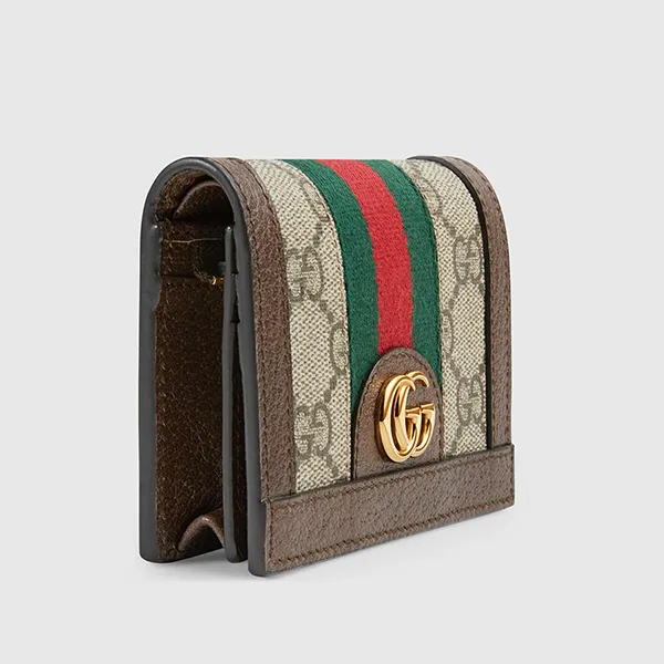 Ví Gucci Ophidia GG Card Case Wallet Màu Nâu - Túi xách - Vua Hàng Hiệu