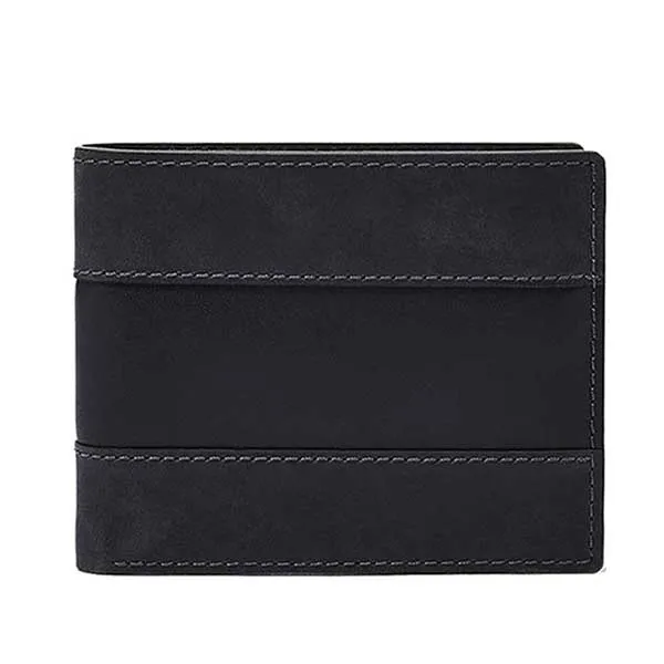 Ví Da Nam Fossil Everett Everett Bifold With Flip ID ML4397406 Màu Đen - Túi xách - Vua Hàng Hiệu