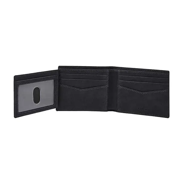 Ví Da Nam Fossil Everett Everett Bifold With Flip ID ML4397406 Màu Đen - Túi xách - Vua Hàng Hiệu