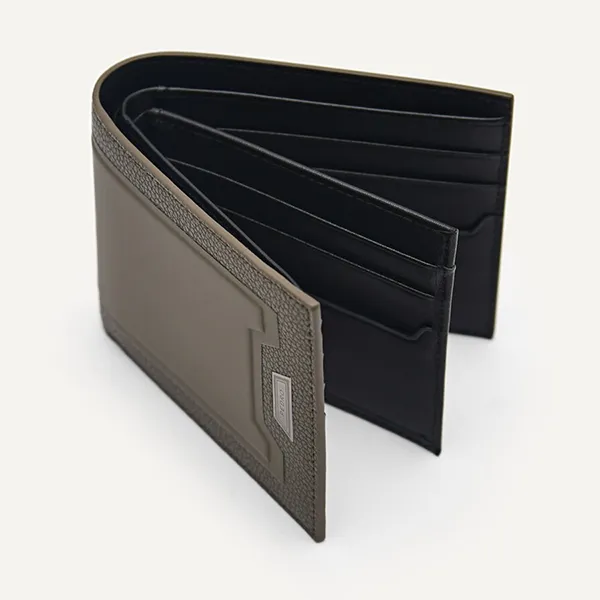 Ví Nam Pedro Embossed Leather Bi-Fold Flip Wallet 15940243 Màu Xanh Olive