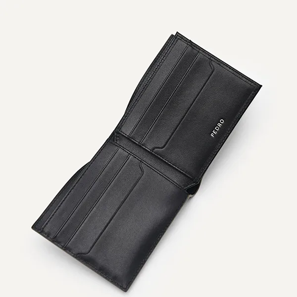 Ví Nam Pedro Embossed Leather Bi-Fold Flip Wallet 15940243 Màu Xanh Olive