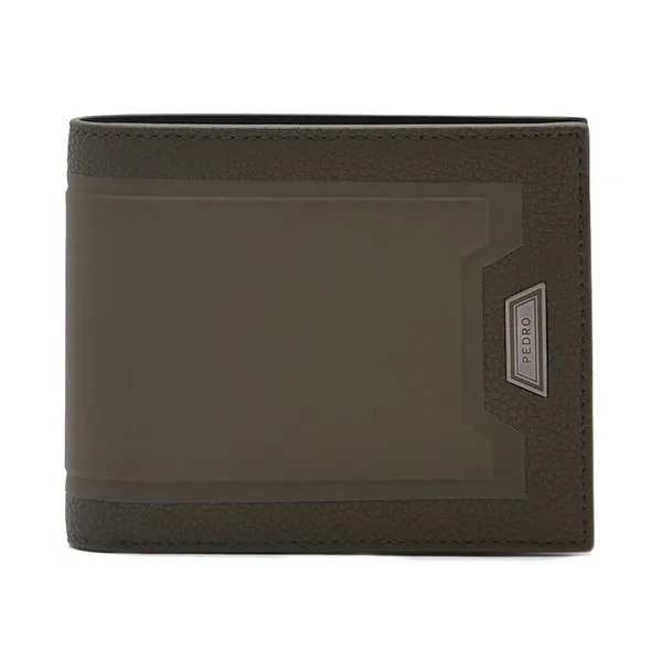 Ví Nam Pedro Embossed Leather Bi-Fold Flip Wallet 15940243 Màu Xanh Olive
