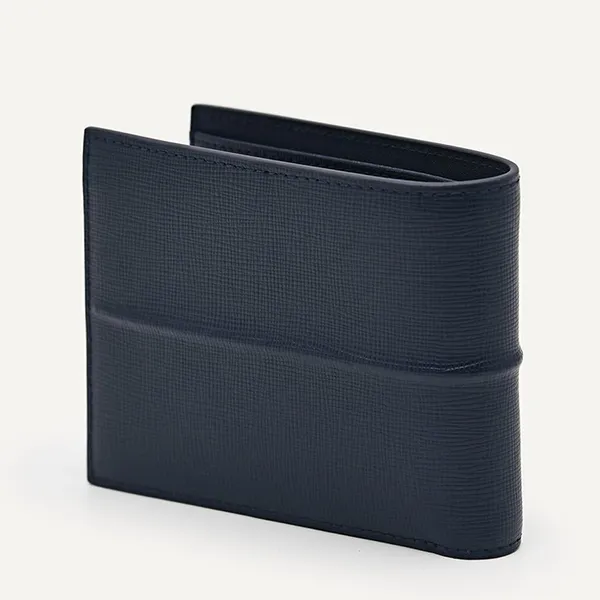 Ví Nam Pedro Embossed Leather Bi-Fold Wallet With Insert 15940238 Màu Xanh Navy - Túi xách - Vua Hàng Hiệu