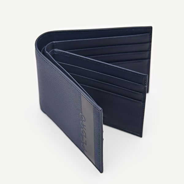 Ví Nam Pedro Leather Bi-Fold Flip Wallet  PM4-15940241 Màu Xanh Navy - 1
