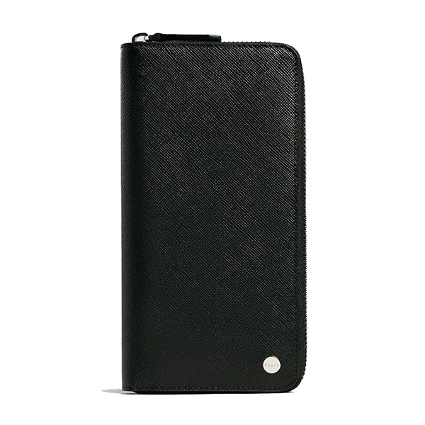 Ví Nam Pedro Oliver Embossed Leather Zip-Around Wallet 16500023 Màu Đen - Túi xách - Vua Hàng Hiệu