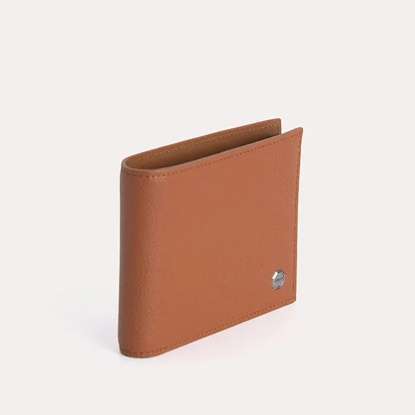 Ví Nam Pedro Textured Leather Bi-Fold Wallet with Insert – Cognac 15940204 Màu Nâu