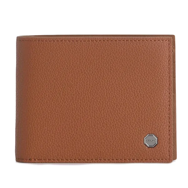 Ví Nam Pedro Textured Leather Bi-Fold Wallet with Insert – Cognac 15940204 Màu Nâu