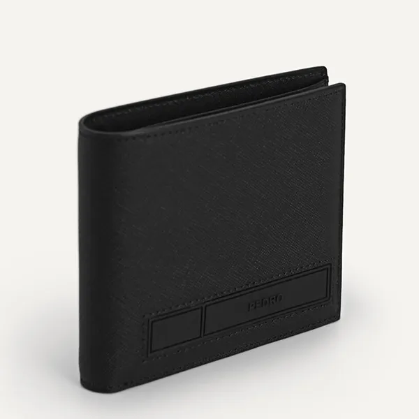 Ví Nam Pedro Textured Leather Wallet with Insert (RFID) – Black PM4-16500058 Màu Đen