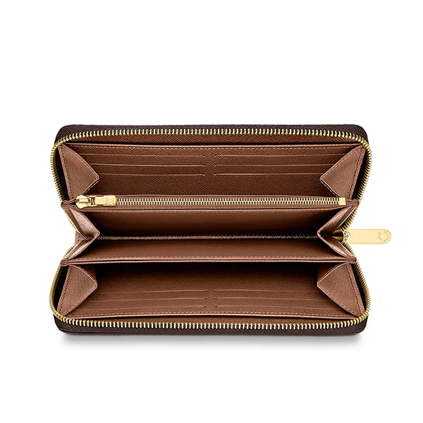 Ví Nữ Louis Vuitton LV Zippy Wallet M42616 Màu Nâu