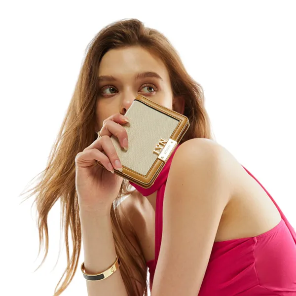Ví Nữ Lyn Jenice Short Wallets LL23FWF043 Màu Nâu