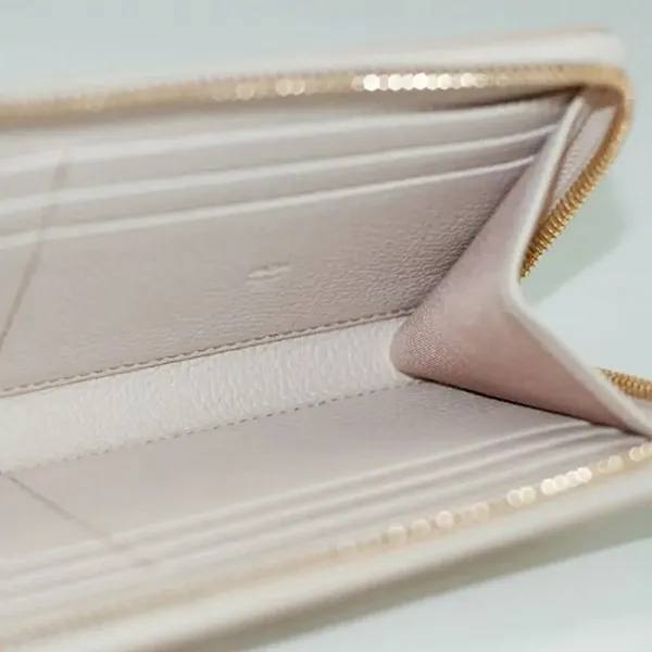 Ví Nữ MCM Leather Wallet Màu Be