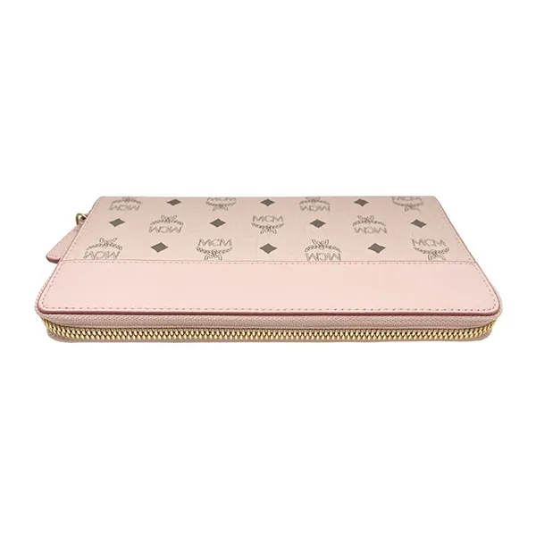 Ví Nữ MCM Leather Wallet Màu Hồng