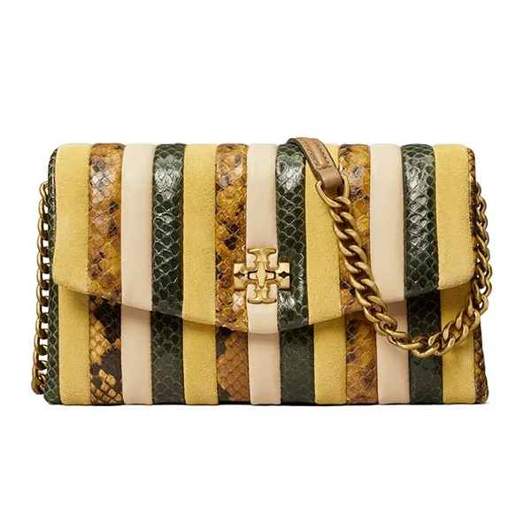 Ví Nữ Tory Burch Kira Chevron Stripe Chain Wallet Phối Màu - Túi xách - Vua Hàng Hiệu