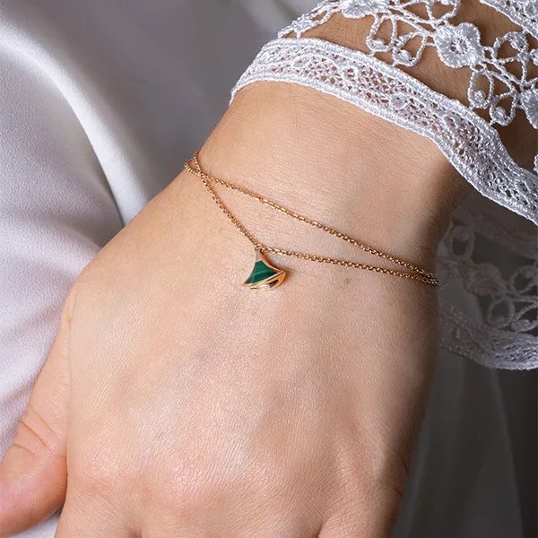 Vòng Đeo Tay Nữ Jewery Luxury Divas' Dream Bracelet 358354 Màu Vàng Hồng Phối Xanh - Trang sức - Vua Hàng Hiệu