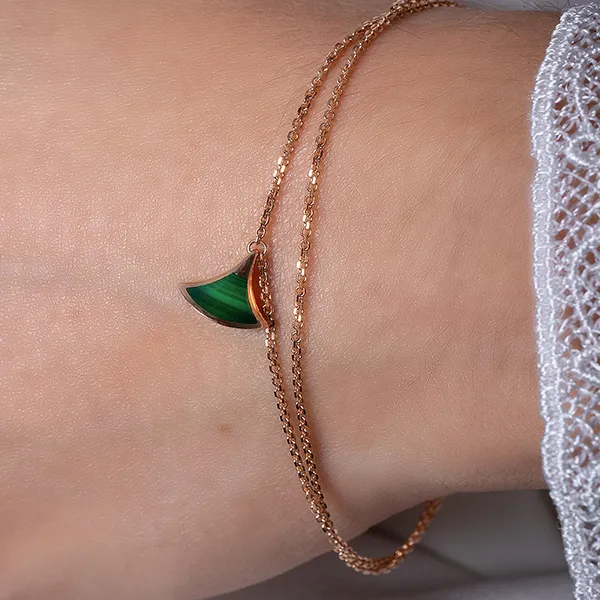 Vòng Đeo Tay Nữ Jewery Luxury Divas' Dream Bracelet 358354 Màu Vàng Hồng Phối Xanh - Trang sức - Vua Hàng Hiệu