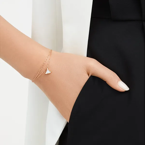 Vòng Đeo Tay Nữ Jewery Luxury Divas' Dream Rose Gold Bracelet 358422 Màu Vàng Hồng - Trang sức - Vua Hàng Hiệu