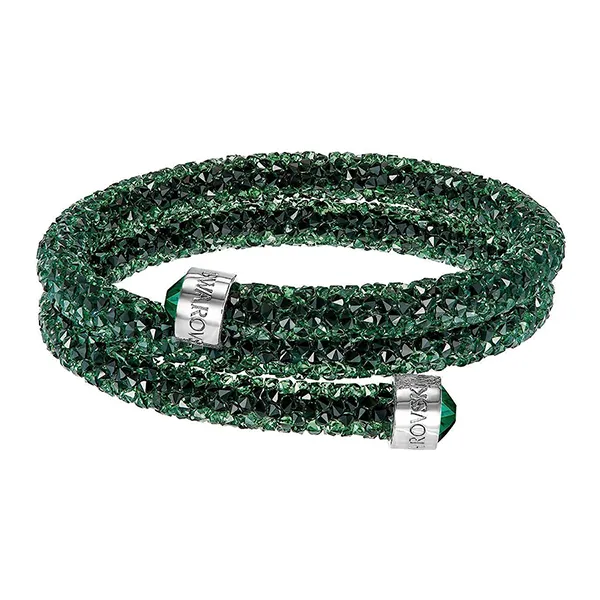 Vòng Đeo Tay Nữ Swarovski Crystaldust Double Bangle 5250687 Màu Xanh Lá