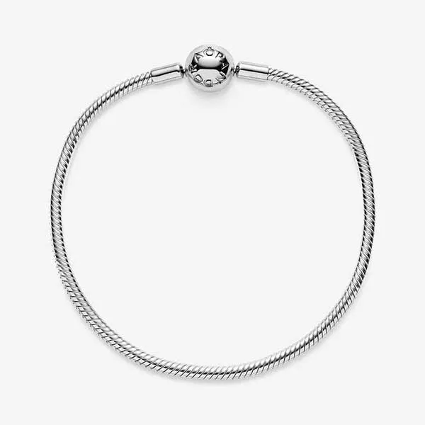 Vòng Đeo Tay Pandora Moments Snake Chain Bracelet 590728 Màu Bạc Size 17