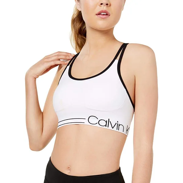 Áo Bra Nữ Calvin Klein CK Performance Piped Sports Màu Trắng Size XS - Thời trang - Vua Hàng Hiệu