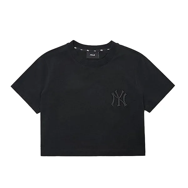 Áo Croptop Nữ MLB Basic Short Sleeve T-Shirt New York Yankees 3FTS11023-50BKS Màu Đen Size S