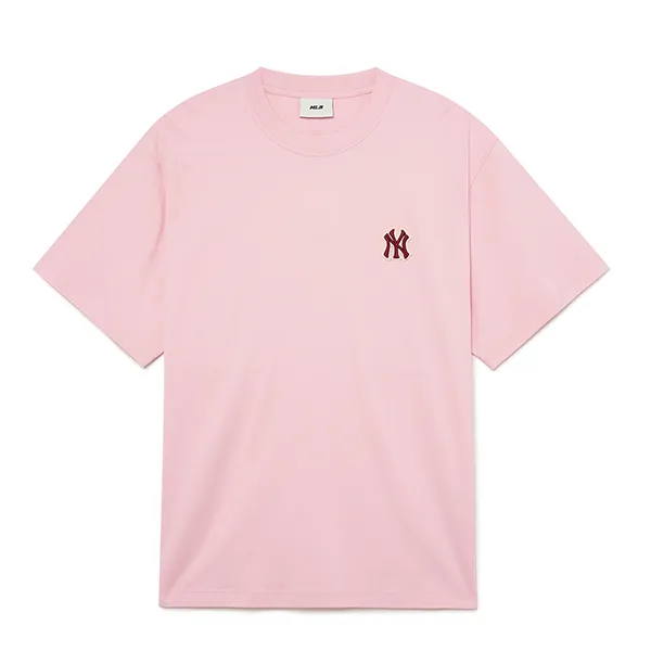 Áo Phông MLB Monogram Big Lux New York Yankees Tshirt 3ATSM0334-50PKL Màu Hồng Size M - Thời trang - Vua Hàng Hiệu
