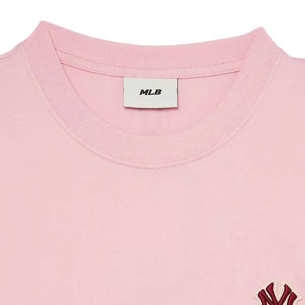 Áo Phông MLB Monogram Big Lux New York Yankees Tshirt 3ATSM0334-50PKL Màu Hồng Size M - Thời trang - Vua Hàng Hiệu
