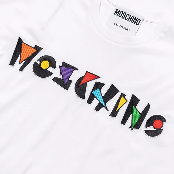 Áo Phông Moschino T-Shirt J070305401001 Màu Trắng Size XXS
