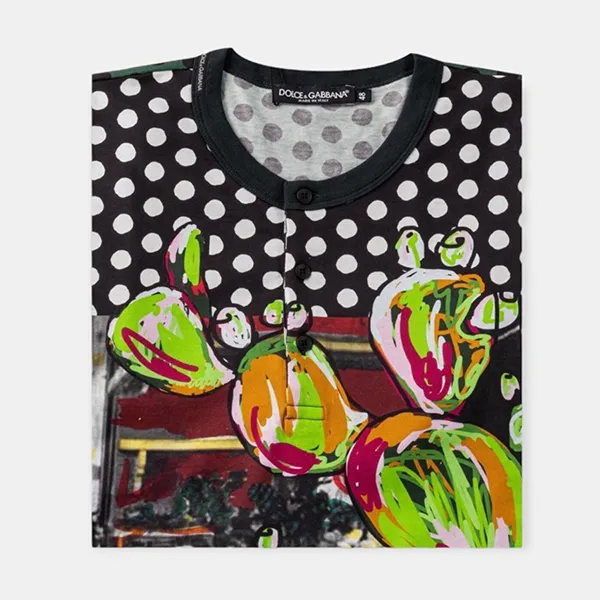 Áo Phông Nam Dolce & Gabbana D&G Multicolor Tshirt G8EL2TG7AXWS9000 Phối Màu Size 44