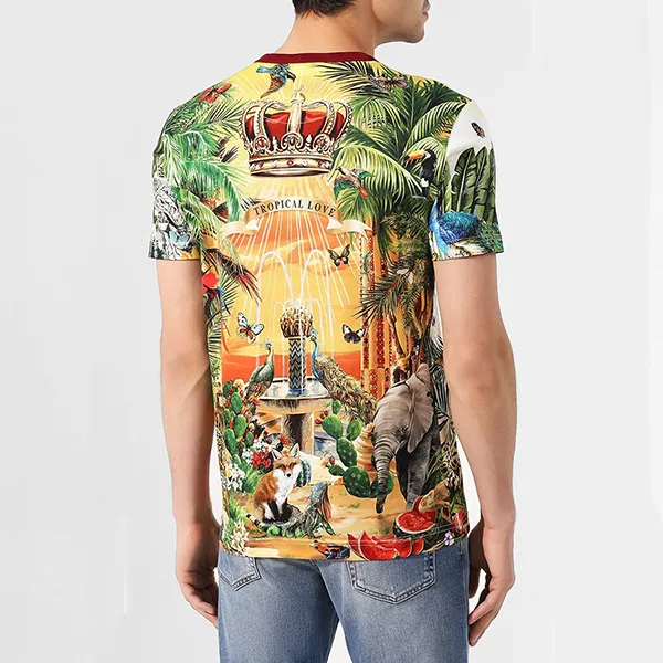 Áo Phông Nam Dolce & Gabbana D&G T-Shirt G8KBATHH7YP Phối Màu Size 46 - Thời trang - Vua Hàng Hiệu