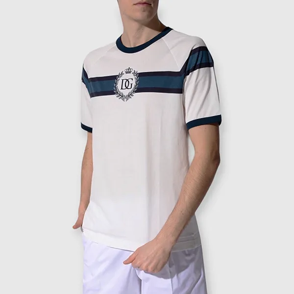 Áo Phông Nam Dolce & Gabbana D&G T-Shirt G8LW4TFI70BHA2BT Màu Trắng Size 46